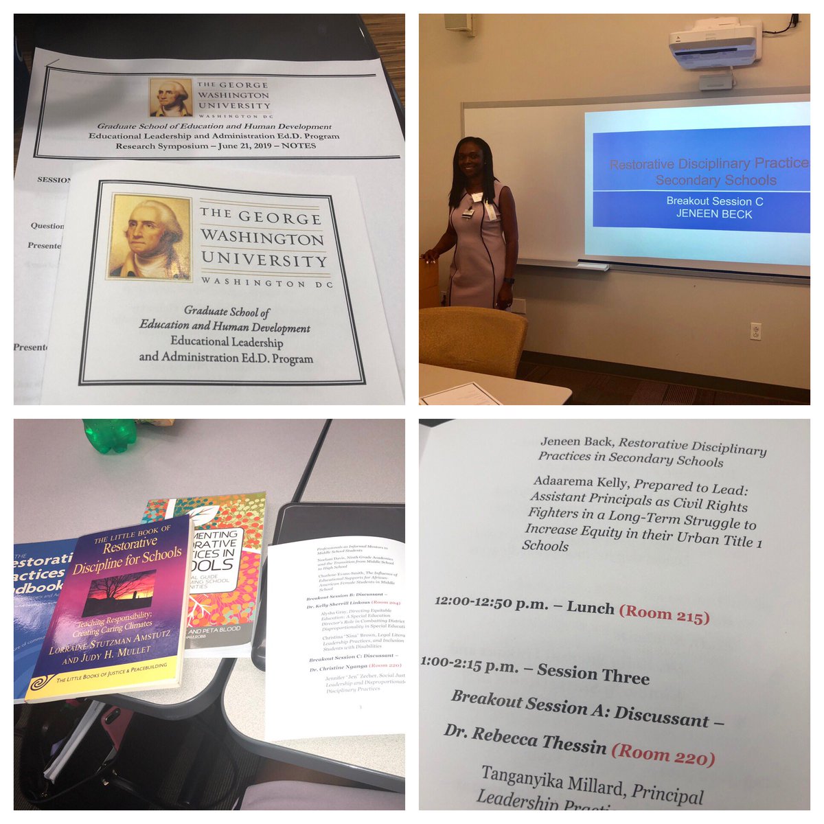 After 19 years in education, I am most appreciative of the opportunity to  serve as Principal <a href="/BCMS_Bulldogs/">BCMS</a> ! Thank you for the well wishes as I step into my new role in student services. I enjoyed presenting my doctoral research today on Restorative Practices at GW. #4RLEAD