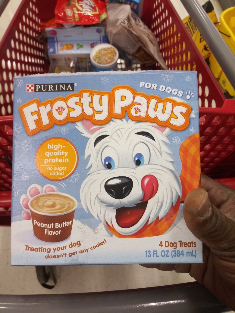 So we were cruising around Target and came across this for the #furbaby #doggyfun #summertreat #DogLife