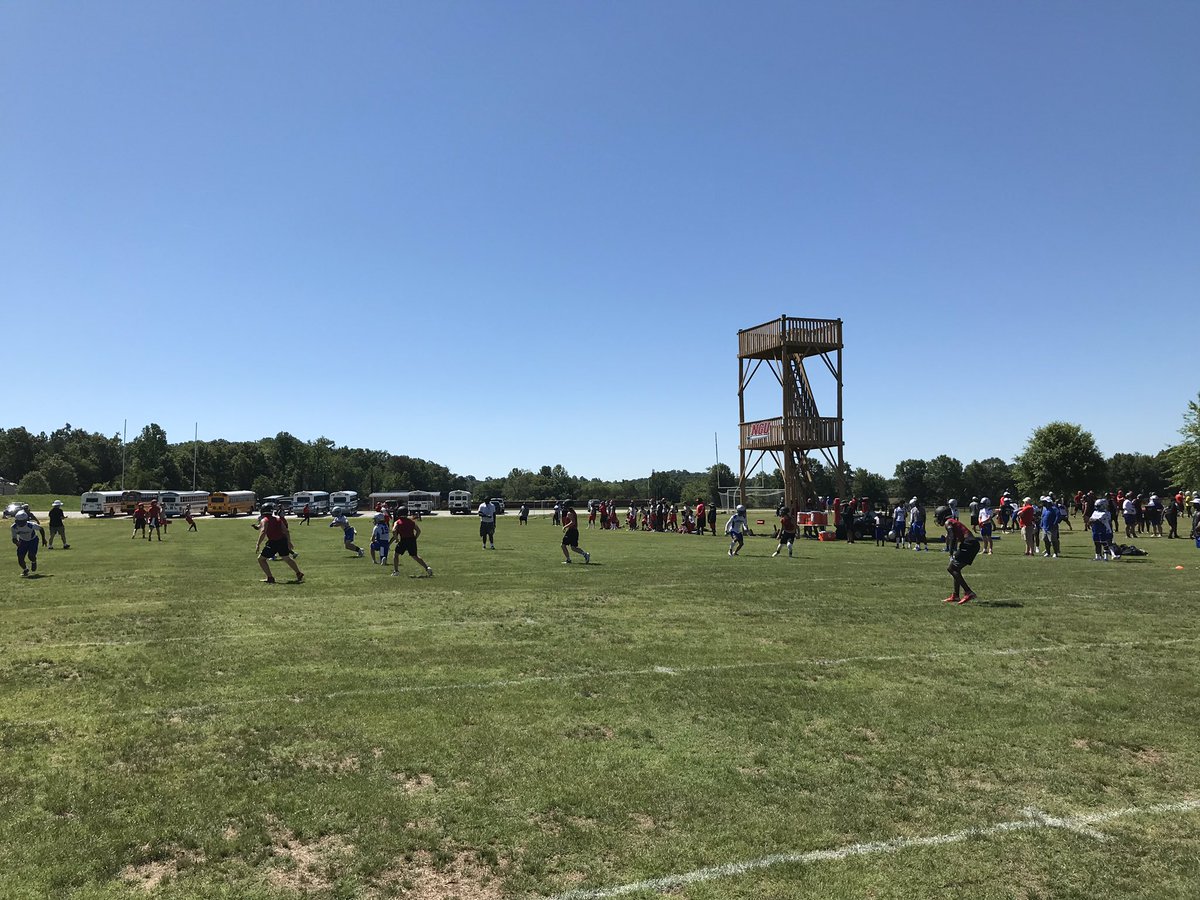 NGUFootball1's tweet photo. Plenty of action going on today for @NGUFootball1 7 vs 7 and Big Man Camp in Tigerville📍‼️ https://t.co/Qq6J146yUF