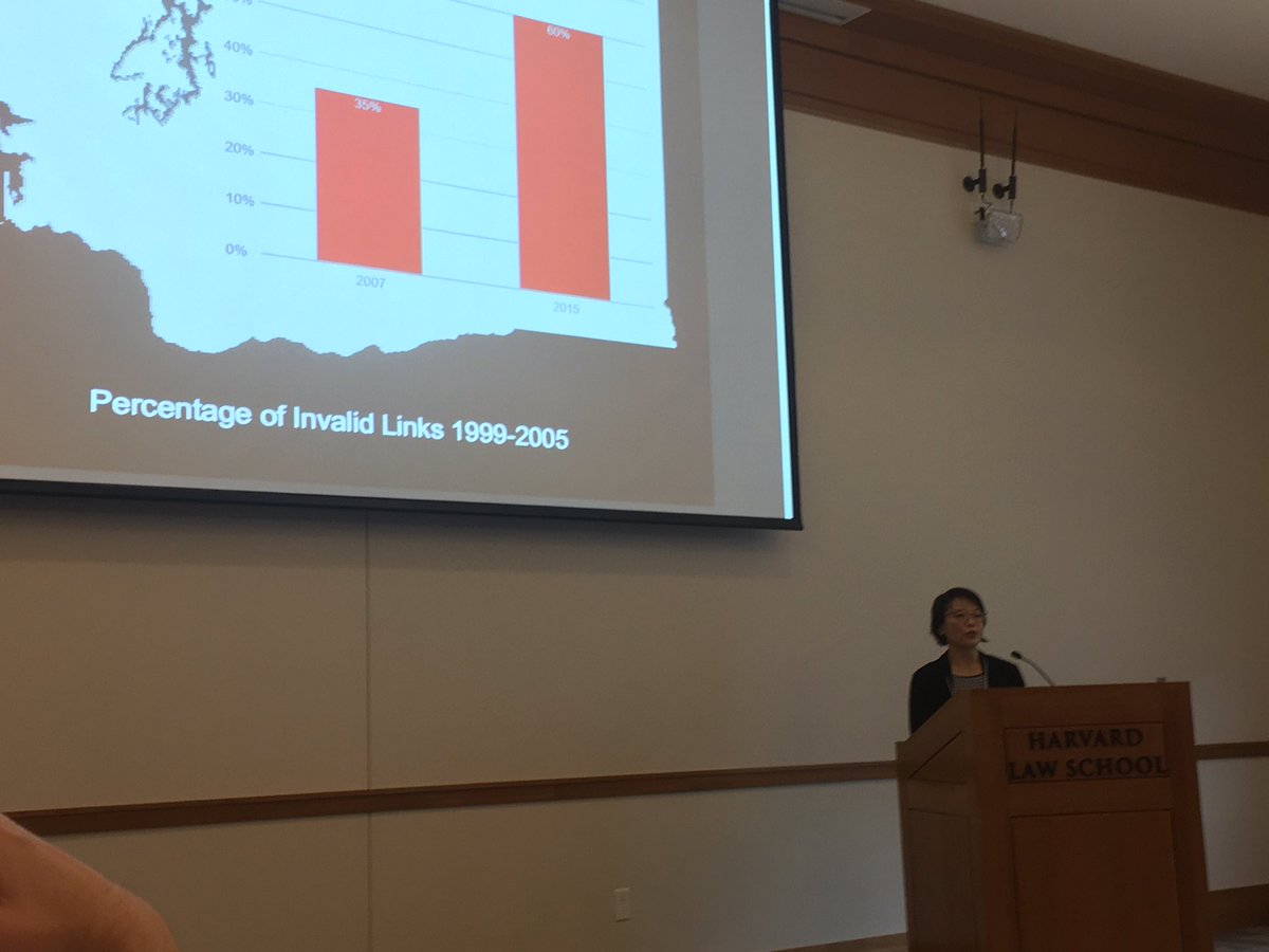 ShawnNevers's tweet photo. .@tinasching discussing link rot at #CAPsummit. Glad to have another law librarian here! https://t.co/3UbrY4LomN