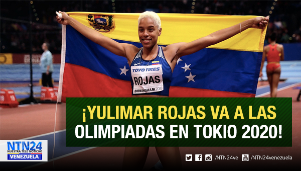 NTN24ve's tweet photo. [#DEPORTES] La venezolana Yulimar Rojas sigue acumulando éxitos y este jueves logró su clasificación a los Juegos Olímpicos de Tokyo 2020 https://t.co/YGz6Qog8cr