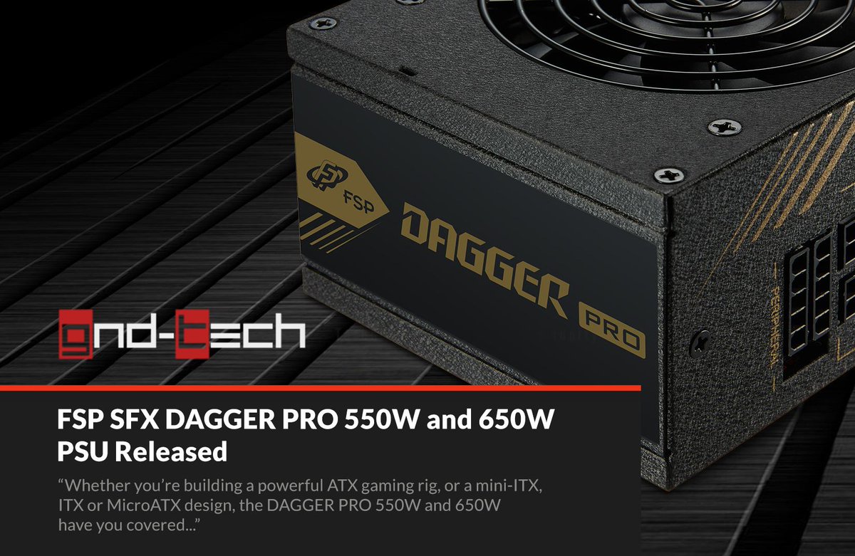 “Whether you’re building a powerful ATX gaming rig, or a mini-ITX, ITX or MicroATX design, the DAGGER PRO 550W and 650W have you covered...” 
- <a href="/gndtech/">GND Tech</a> 

Check out their article: bit.ly/2XtoUOq

🛒 Amazon: amzn.to/2J3L1BT
🛒 Newegg: bit.ly/31FfkHm