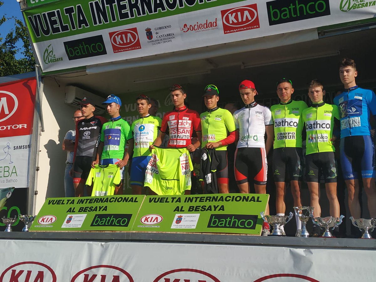 Juniorsalchi's tweet photo. Mantenemos a Pablo García líder de la Vuelta al Besaya tras la 2a etapa . Tremendo el trabajo de todo el #juniorsalchiberauto https://t.co/ZX7b2rONBu