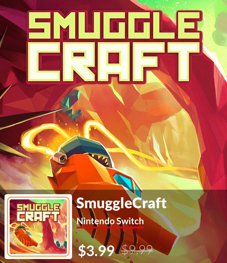 Happy #SummerSolstice! We’re having our own little summer sale, which means SmuggleCraft is 60% off on Switch!

#indiegames #indiedev #gamedev