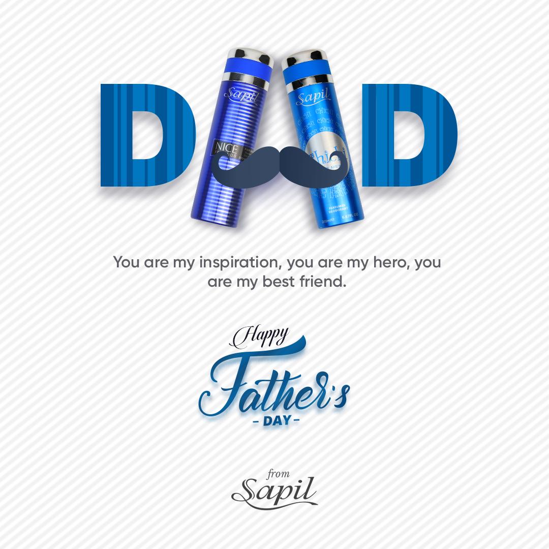 SapilPerfumes's tweet photo. In-depth passion, persistent vigor and the intense love are the words so small for our real-life heroes.

Salute to the person of our life!
Happy Father’s day!
#FathersDay #FathersDay2019 #Sapil #Sapilperfumes https://t.co/sl23Wyymml