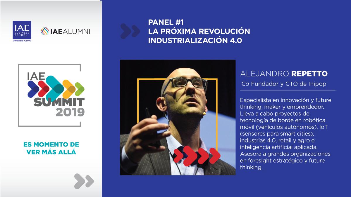 IAE_Austral's tweet image. #IAESummit 2019 "¿Sabías que con IoT podés bajar tus costos operativos y mejorar tu eficiencia." @ajmrepetto.
El cambio es aquí y ahora. Un mundo de oportunidades para el desarrollo de tu negocio te espera ¡Sumate al Summit! 28/06 en @LaRural_BsAs: bit.ly/2w8uXZs #IAEBS