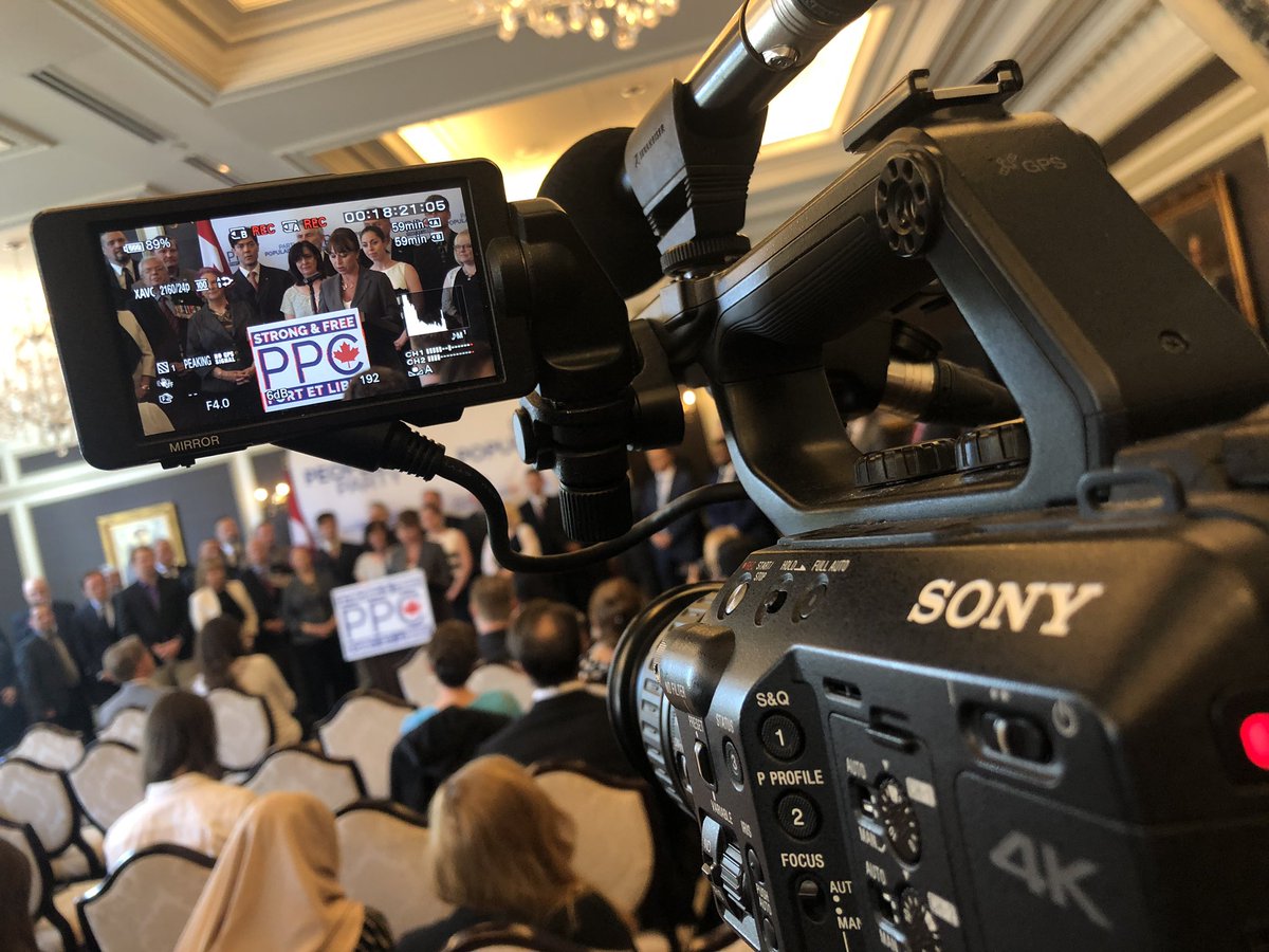 RobFordDoc's tweet photo. #RenataFord, wife of #RobFord running for People’s Party of Canada.   And of course we are there to cover it.  Still at it! https://t.co/bqGQmOsDcu
