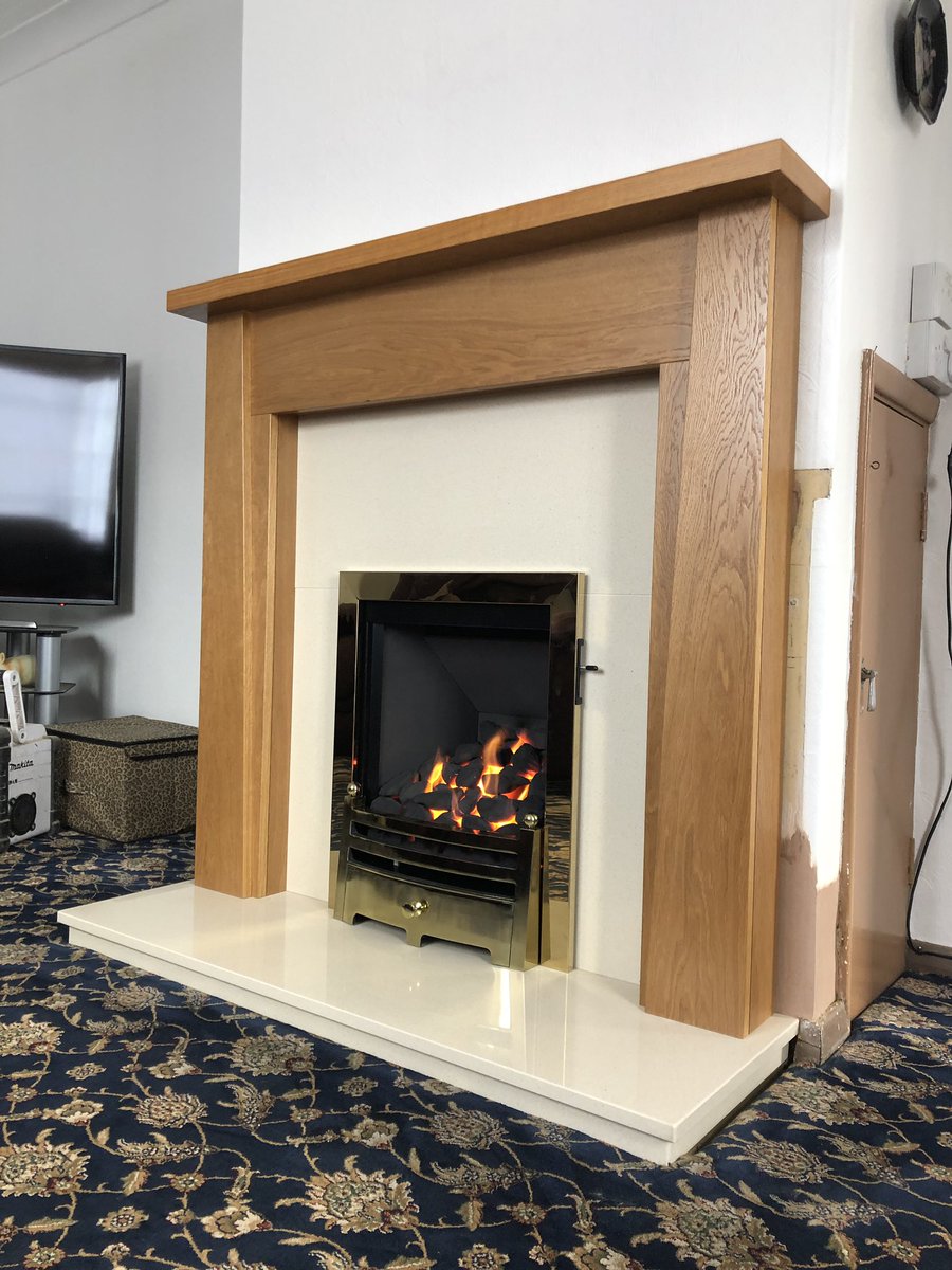 BdlGas's tweet image. 40yr old f/place removed along with solid fuel back boiler, opening made good chimney swept and gas altered ready to install @gbmantels Alderley timber mantle, beige marfil marble slips and hearth.  Fitted with @cJfires Paragon 1 slide control gas fire #BDLGAS