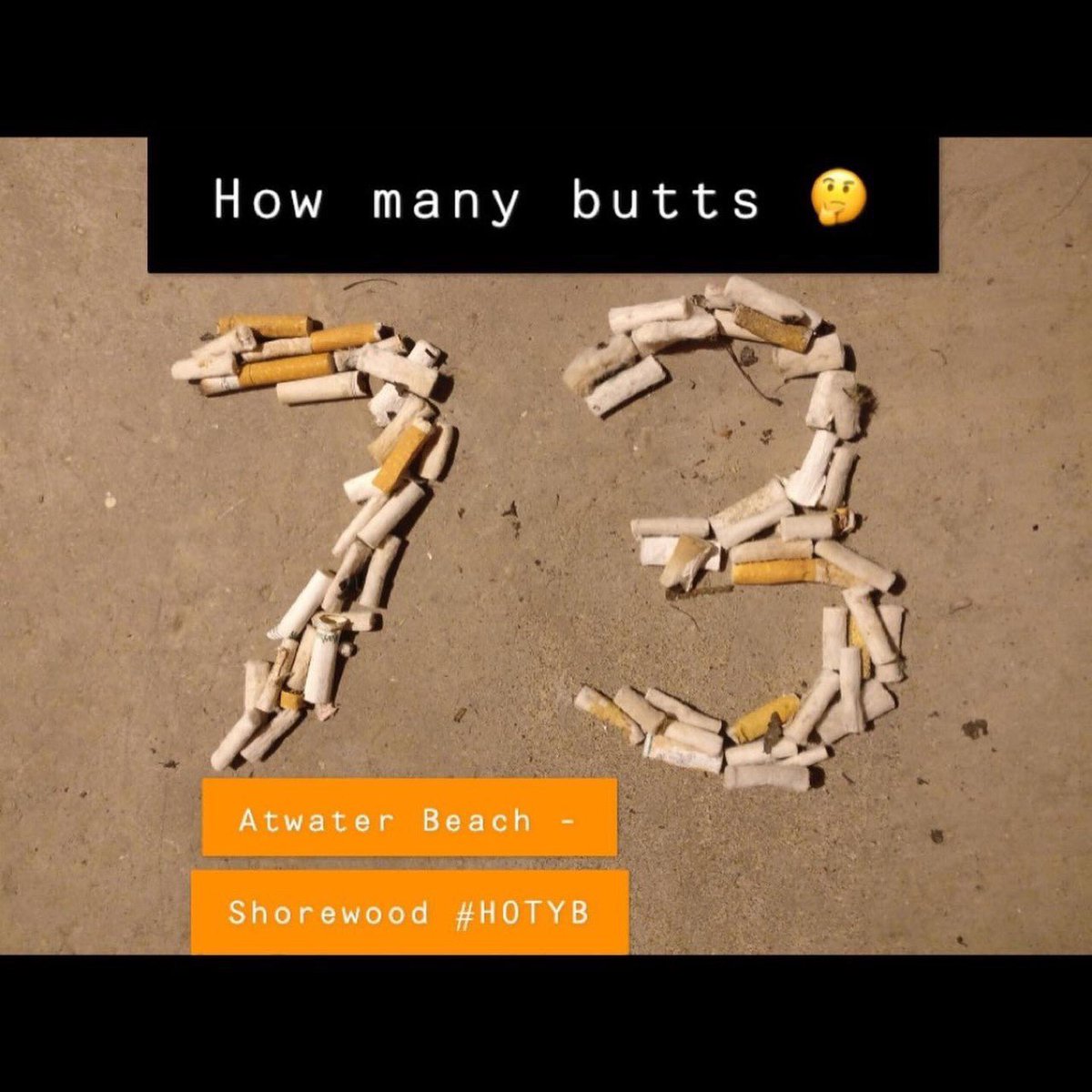 MKETobaccoFree's tweet photo. Last Saturday #AdoptABeach volunteers collected 1,600 butts at #AtwaterBeach #BradfordBeach and #McKinleyBeach. https://t.co/nVokuVSMwx