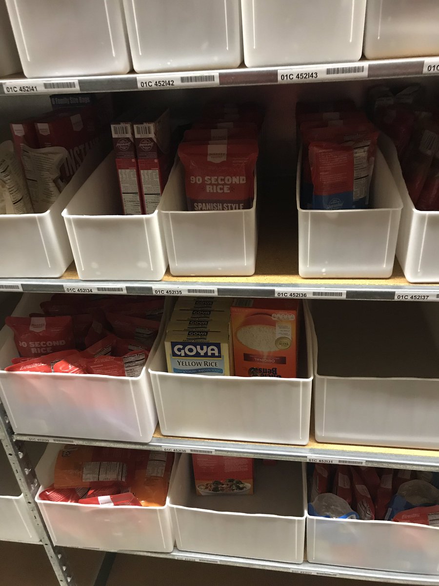 GuzinskiTim's tweet photo. Even more “Space for Rent”.  Organizing Back Room- soup with soup, rice with rice, pasta with pasta. @TiffMisk @RicaDevas @ContrucciJoe @lizcomfort @Dani_Millis @Le_Hulett @Target https://t.co/7wTq1XGWWW
