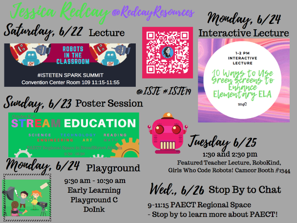 DoInkTweets's tweet photo. RT @RedcayResources: Here's my schedule for #iste19. Hope that we can connect! #isteinpa @paect @PADeptofEd @SCPAECT @mupaect @DoInkTweets @padcaster @CreationCrate @robokind @girlswhocode #TechCard @ChatterPixIt @nearpod @flipgrid https://t.co/9agLC4LsoK https://t.co/8sDJMsgz2J
