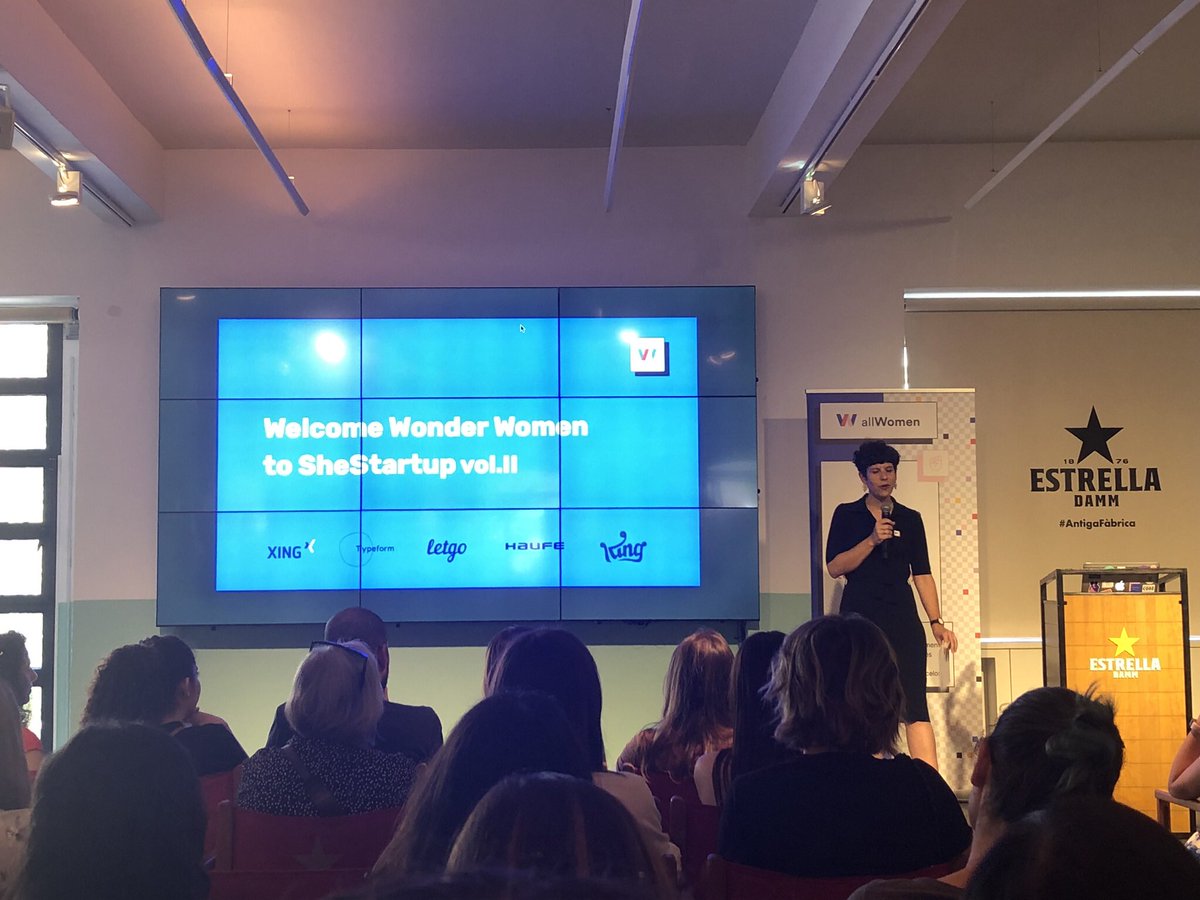 AquilesPeople's tweet photo. At the #SheStartUp event organized by @allwomentech in Barcelona. Great speakers and stories! We’re also hiring so go check our website and come work and have fun with us! 🤗 https://t.co/VkZlV5Gn8D