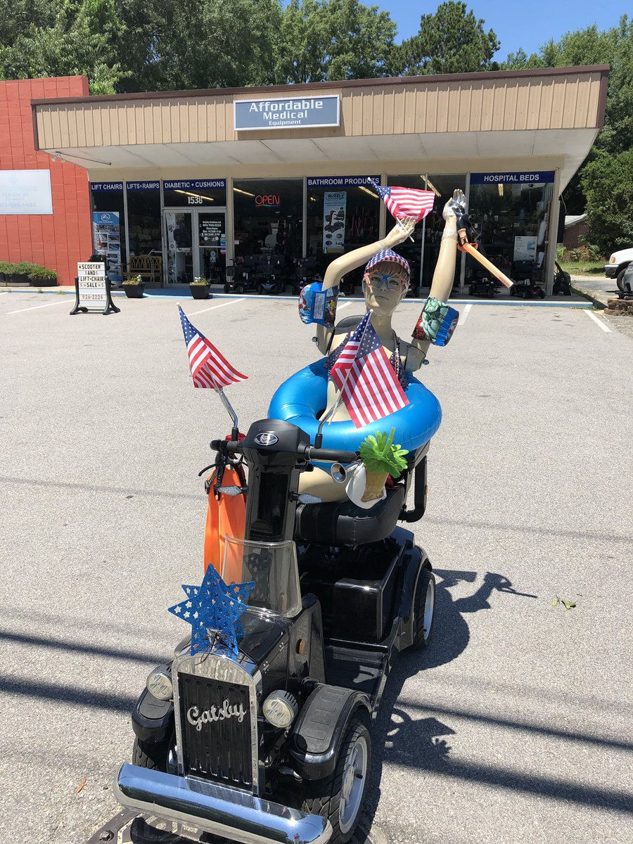 AffordableMedic's tweet image. Caroline says she is ready for “summer fun!”  @AffordableMedic @GoldenTechUSA #mobility #independenceday2019 #regainyourmobility #mobilityscooters #liftchairs