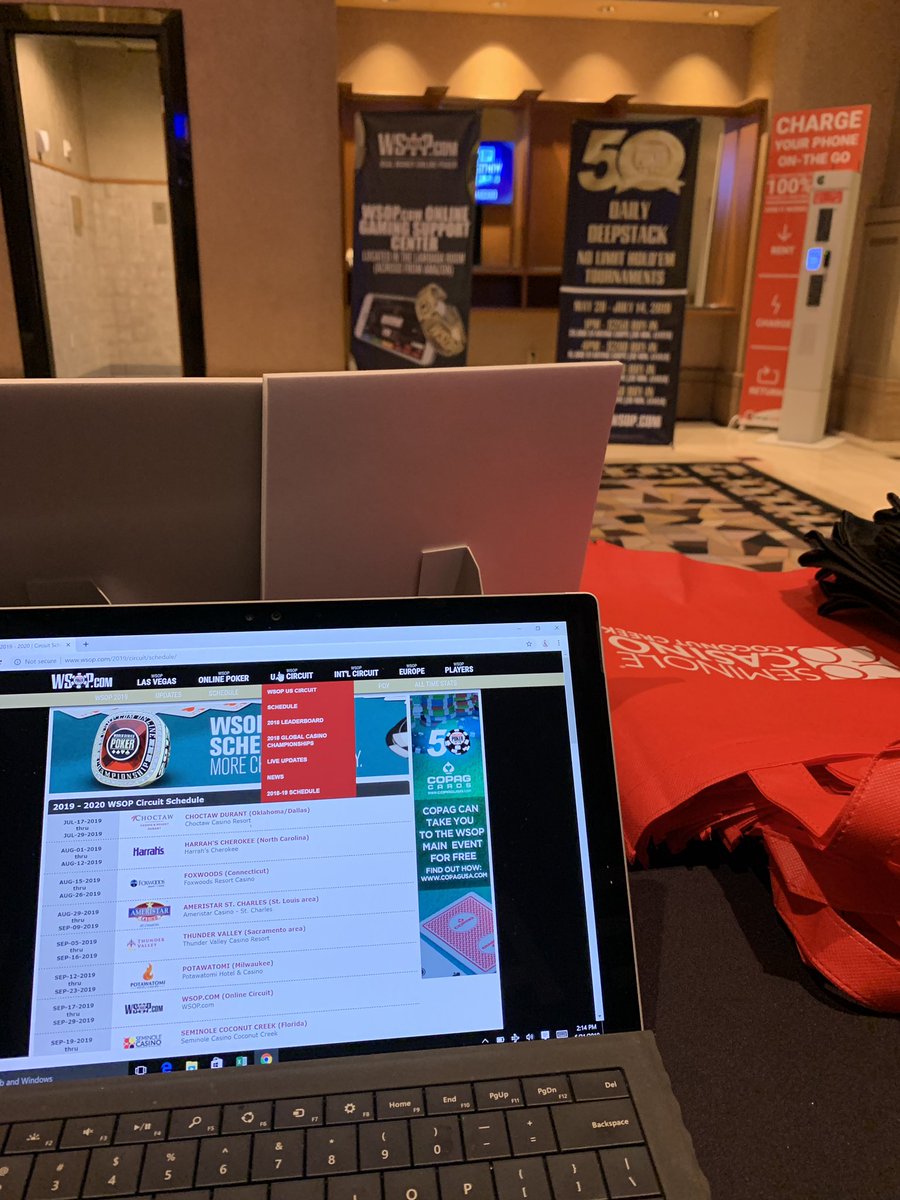 Sitting at #SeminoleHardRockPoker booth @RioVegas. Working on @WSOPC schedule in February @SHRTPoker @SHRTampa. If you are playing #MonsterStack today, please stop by and enter the Tournament Entry Giveaways contest.