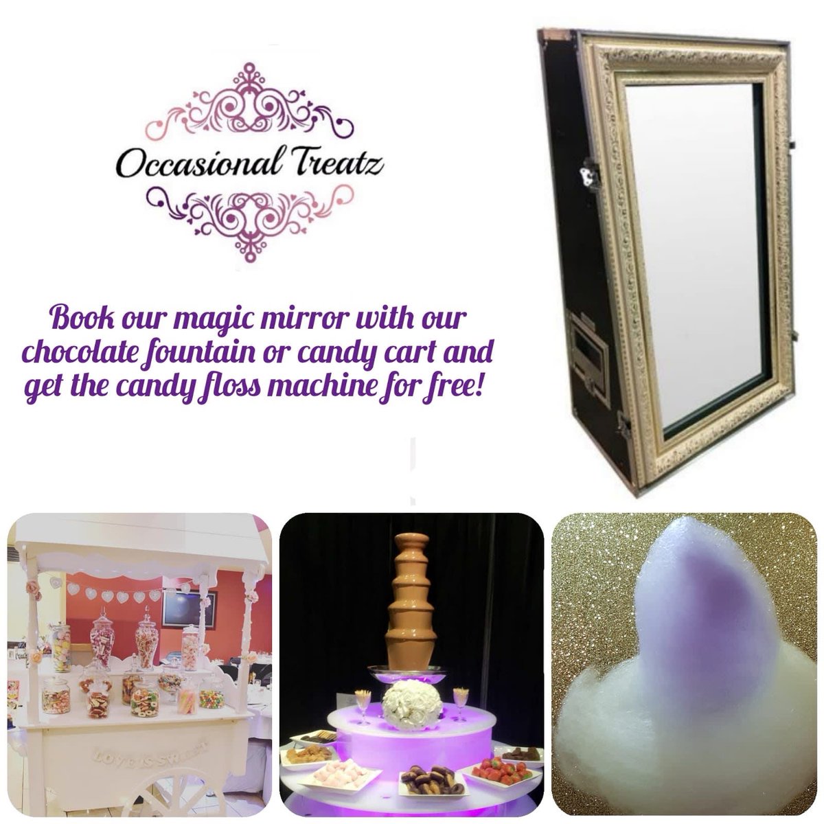 Got a wedding coming up? Give us a call to get the best prices on our amazing products. Don't miss out on our special offers
#WeddingHire #SweetTooth #BelgianChocolate #ChocolateFountain #HennaParty #MehndiParty #PartyExtras #CandyFloss #CottonCandy #EventHire #BirthdayParty