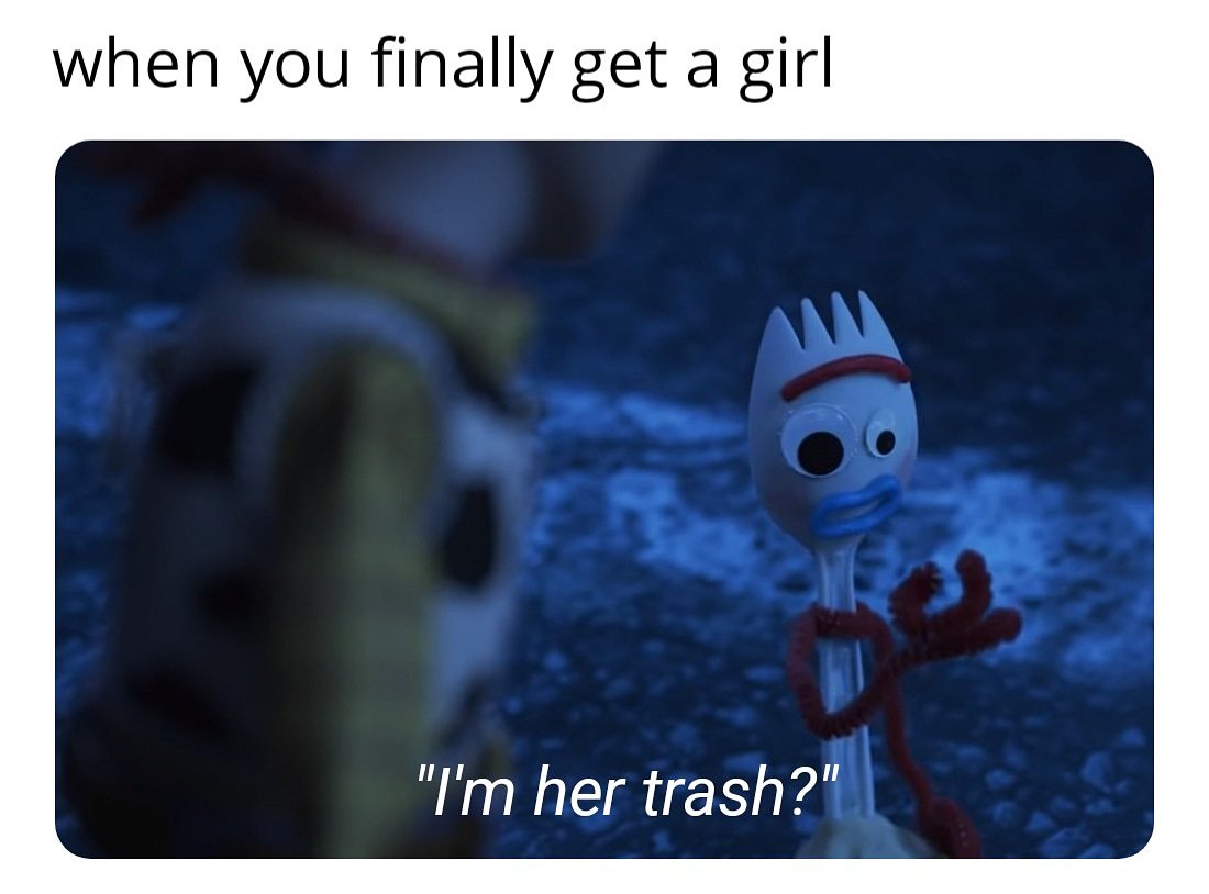 Made a memes #ToyStory4 #ToyStoryMemes #Forky #Trash #Memes. 