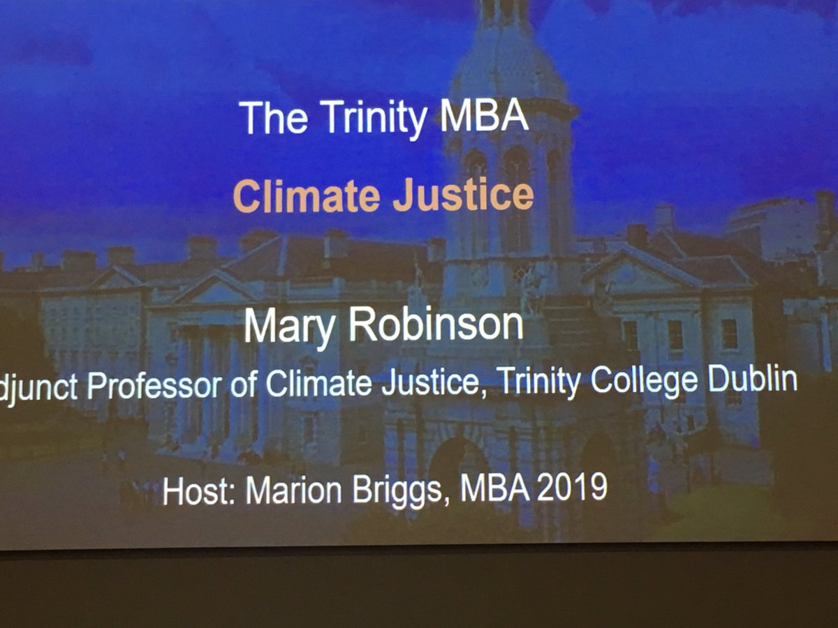 GrainneMadden's tweet photo. Another amazing session at The Business of Climate Change. Well done #Trinitymba students https://t.co/cUMpYxDVzx