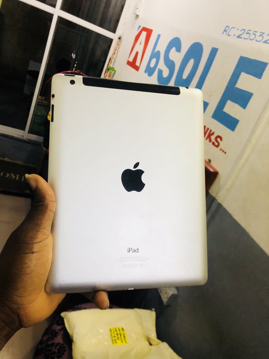 AbsoleSolutions's tweet photo. iPad 4 WiFi only 16gb UK used 55,000 only
God bless you for Retweeting
Call to order
08064807217
8am to 6pm
.
#iPad #ipadproillustrator #ipadfilmmaking #ipadrig #ipadglassrepair #ipadtime #ipadsketch #ipadcamrea #ipadservice #ipad4only #ipad4 https://t.co/G8wFrgKK9v