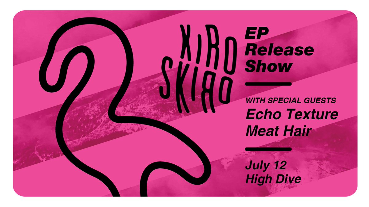 kiroskiromusic's tweet photo. July 12! We so excited to share our latest creation at @HighDiveSeattle with @Echo_Texture and Meat Hair (members of @deepseadiverbnd) #seattlemusic #seattlemusicscene #newmusic #MakeMusicDay https://t.co/NLHyrnYDUh