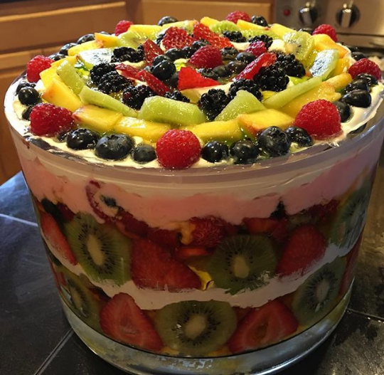 HealthyDoors's tweet photo. Fruit Trifle: a bowl full of taste and nutrition! #Nutrition #HealthyDiet https://t.co/jsgWX7U0VP