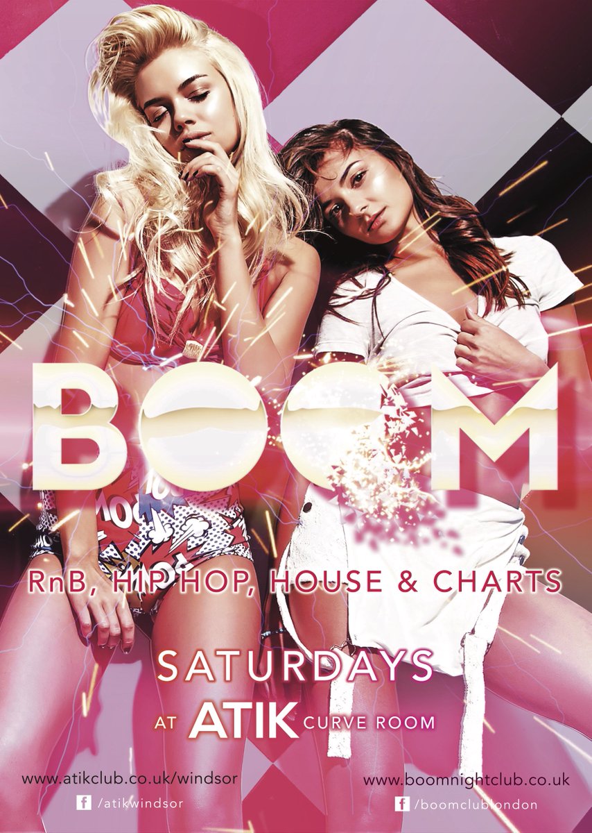 This Saturday #BOOM takes over #curveroom bringing you the best RnB, Hip Hop House tracks! Make sure you're there this Saturday for the RnB Vibes! 

#ATIK #ATIKWindsor #ATIKclub #BOOM #saturdaynight #club #clubbing #Partying #Curveroom #RnB #hiphop #Ascot