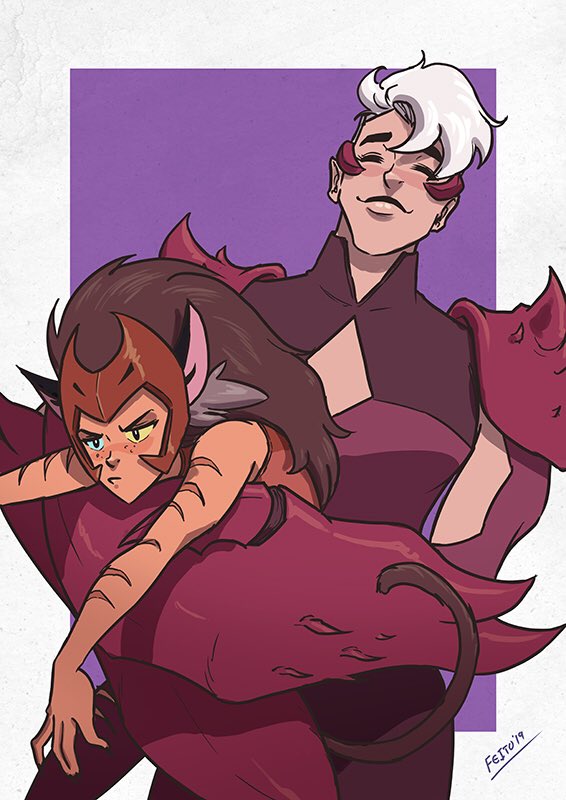 @DreamWorksSheRa @Gingerhazing #SheRa #Catra #Scorpia.