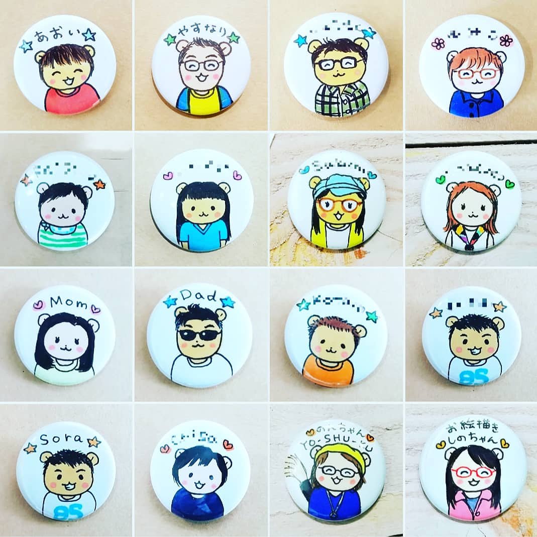 Yu Pop ミニマムイラスト 似顔絵 本日 宮崎市若草通りの 街市 に出店します クマ風似顔絵缶バッジ作成しますのでお気軽にお声掛けください T Co Uvkcn9xwob ネット受注も始めました 似顔絵 似顔絵缶バッジ くま 缶バッジ 缶バッチ