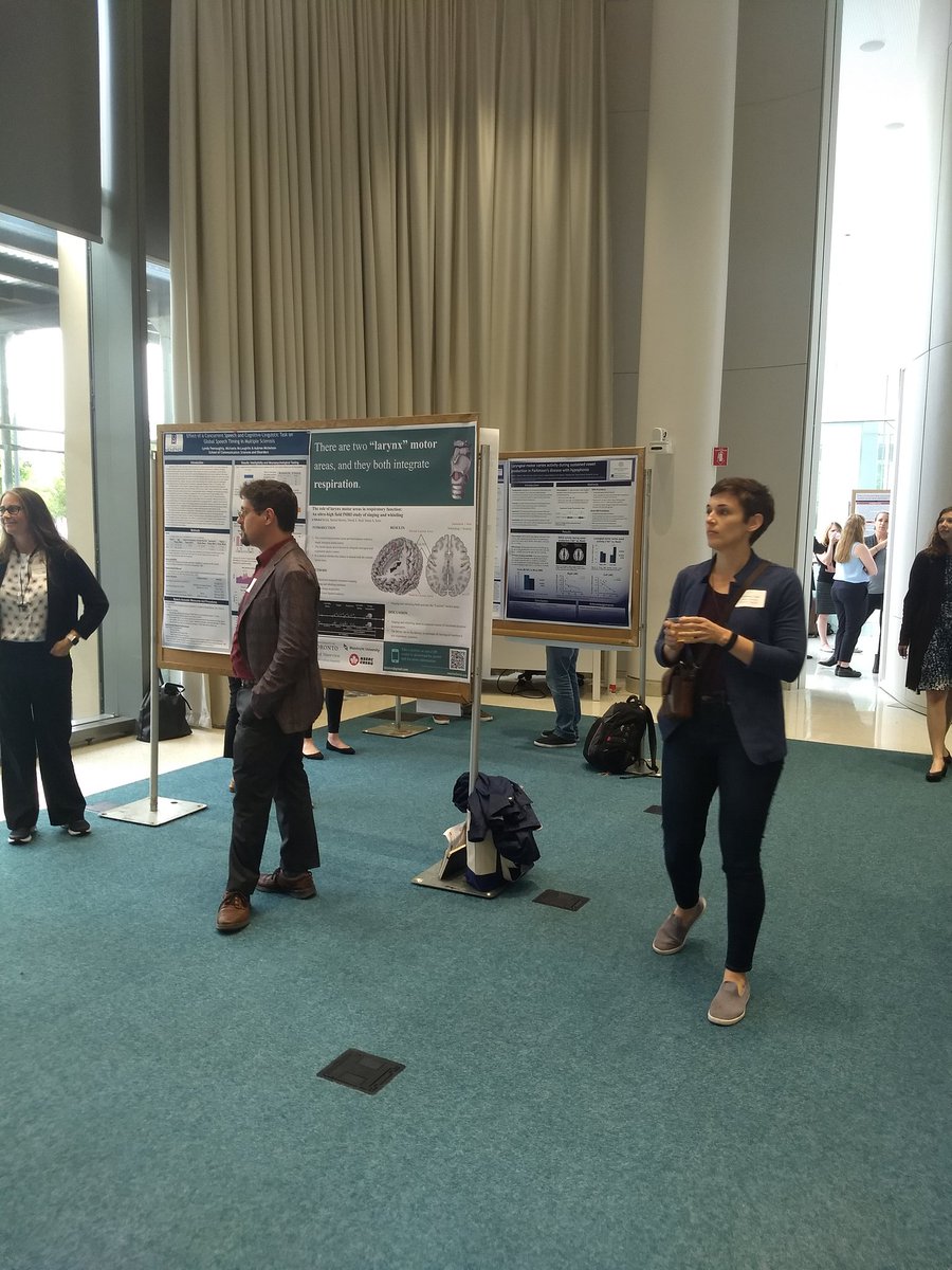 SteppLab's tweet image. Some snaps from the poster session in @KilachandCenter for Boston Speech Motor Control Symposium! #2019BSMCS We had a very engaging and intriguing set of posters today!