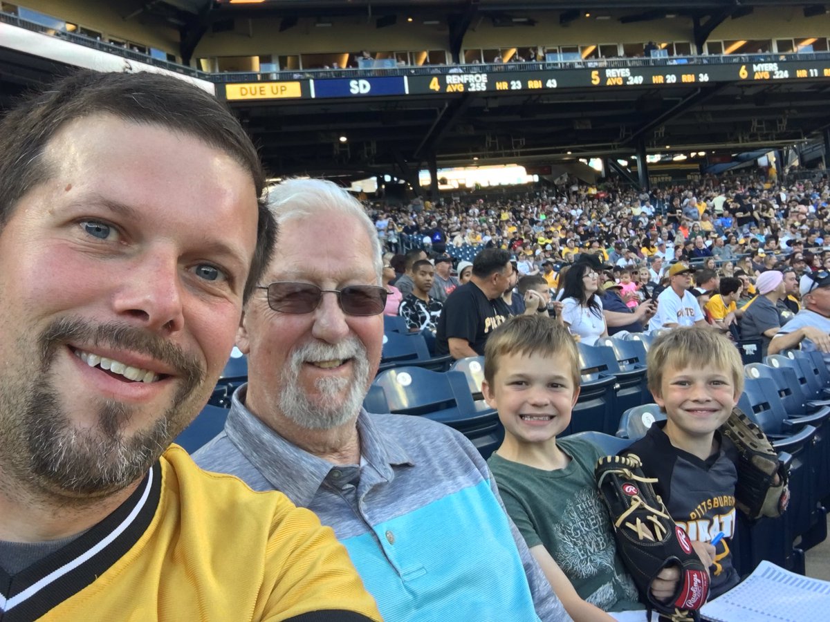 Three generations at PNC Park tonight...Happy Father’s Day (abit late)! #bucsbooth #LetsGoBucs