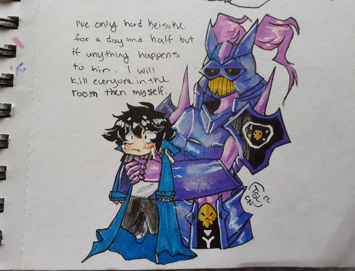 TSLdraweveryday's tweet image. This has been on my mind for awhile. And this was how I saw that scene in Hacker&apos;s Memory played out
◇◇◇
#digimon #digimonstoryhackersmemory #hackersmemory #keisukeamazawa #craniamon #craniummon #meme