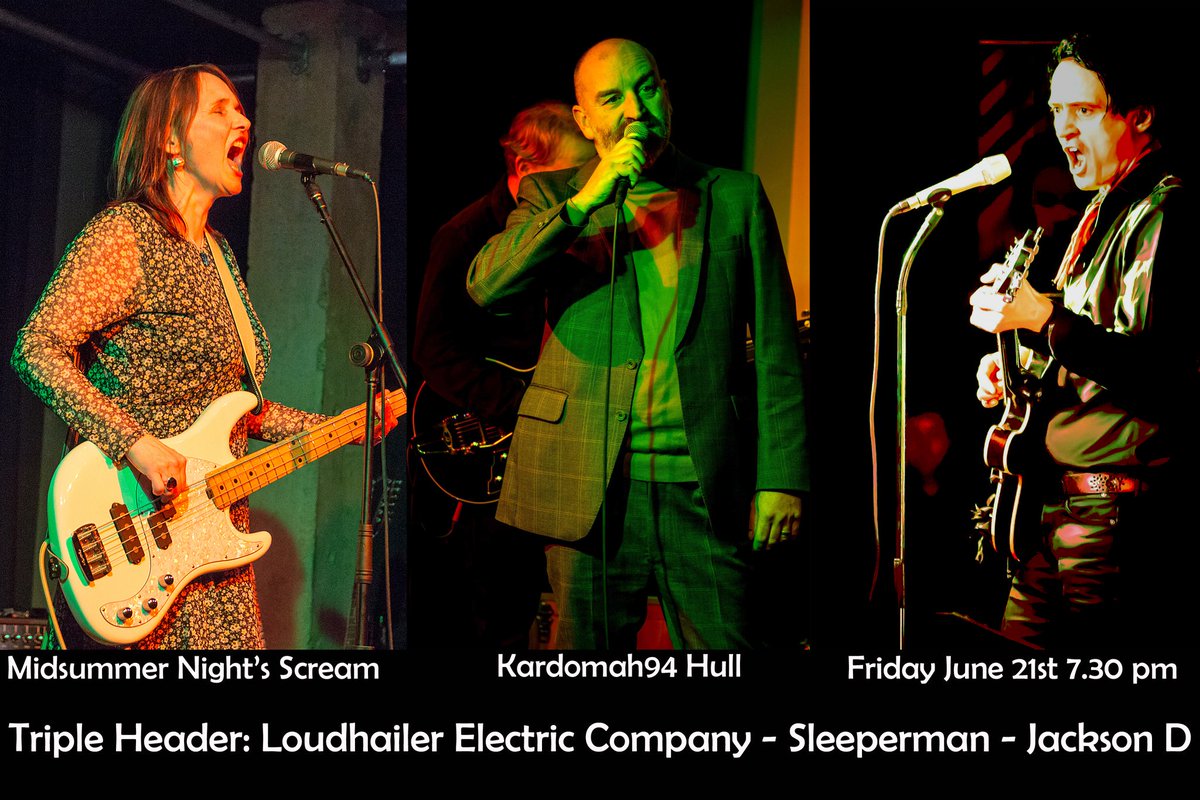Across The Universal Soundscape (@univ_soundscape) on Twitter photo Just back from a superb 'Midsummer Night's Scream' gig at <a href="/Kardomah94/">Kardomah94</a> with excellent music from <a href="/JacksonDsolo/">Jackson D</a>, <a href="/sleeperman_band/">Sleeperman-band</a> and #LoudhailerElectricCompany (<a href="/LoudhailerUK/">Lou Duffy-Howard</a>)! Just back from a superb 'Midsummer Night's Scream' gig at <a href="/Kardomah94/">Kardomah94</a> with excellent music from <a href="/JacksonDsolo/">Jackson D</a>, <a href="/sleeperman_band/">Sleeperman-band</a> and #LoudhailerElectricCompany (<a href="/LoudhailerUK/">Lou Duffy-Howard</a>)!