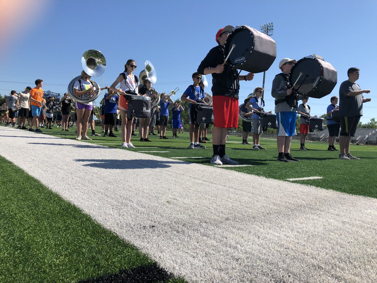 Lots of good work happening today at New Marcher Practice