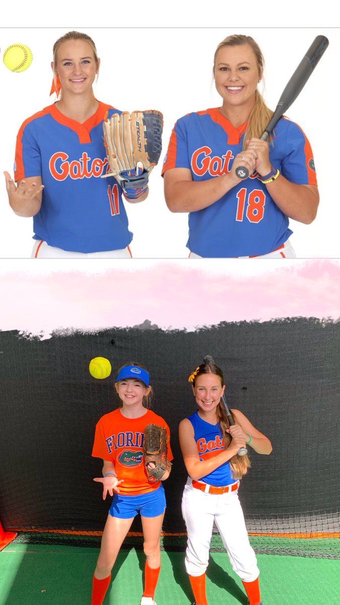 kjtort's tweet photo. @kkatlyn111 @amandalorenz18 @GatorsSB. 
Favorite Player Day today at camp. Thank you for being great role models and giving young girls inspiration! #GoGators #Pitcher #Firstbase #Looklikeabeauty #Playlikeabeast #Usaelitetraining https://t.co/n8D2JCO9LB