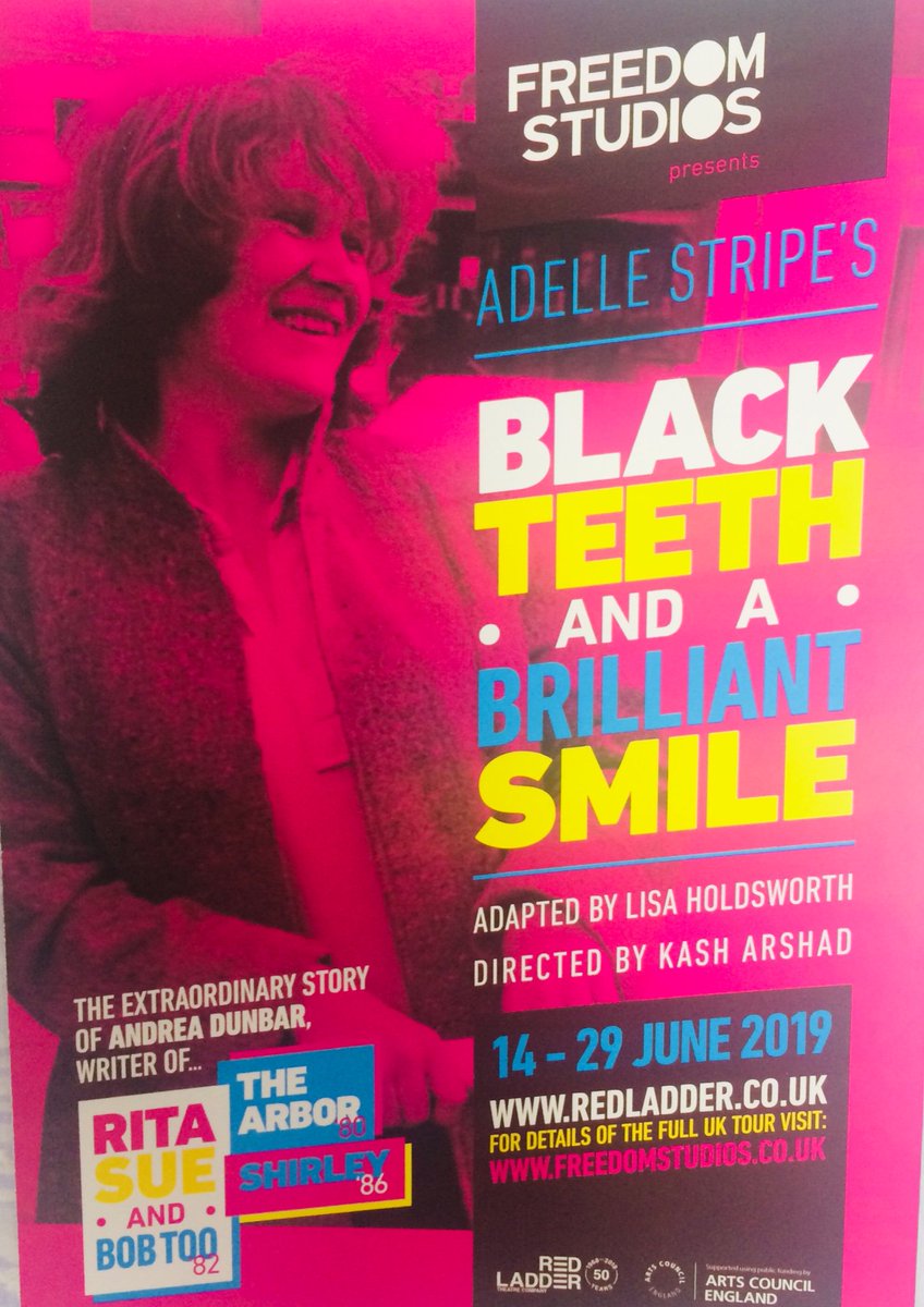 ‘It’s too cold for that sort of bloody thing in #Bradford’ but not in #Castleford tonight. @adellestripe brilliant #BlackTeethAndABrilliantSmile is a wonderful bitter suite tale of a lost working class talent. Don’t miss it. Regional theatre at its very best 
@Freedom_Studios