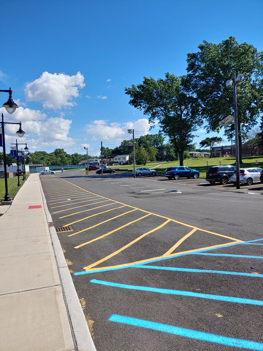 Skies are blue!  Graduation is outside tonight.