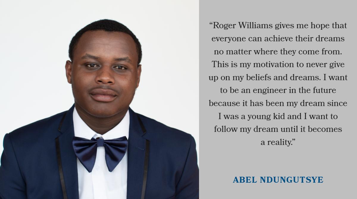 RWilliams1636's tweet photo. Since he was a young child Abel Ndungutsye has dreamed of being an engineer. After graduating from @434MtPleasant, he will major in engineering at @myRWU and make his dream a reality. https://t.co/Ji4veYw8vB