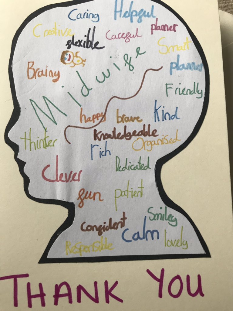 Thank you card from Jack’s school for help with the careers day !@MidwifeFrancine