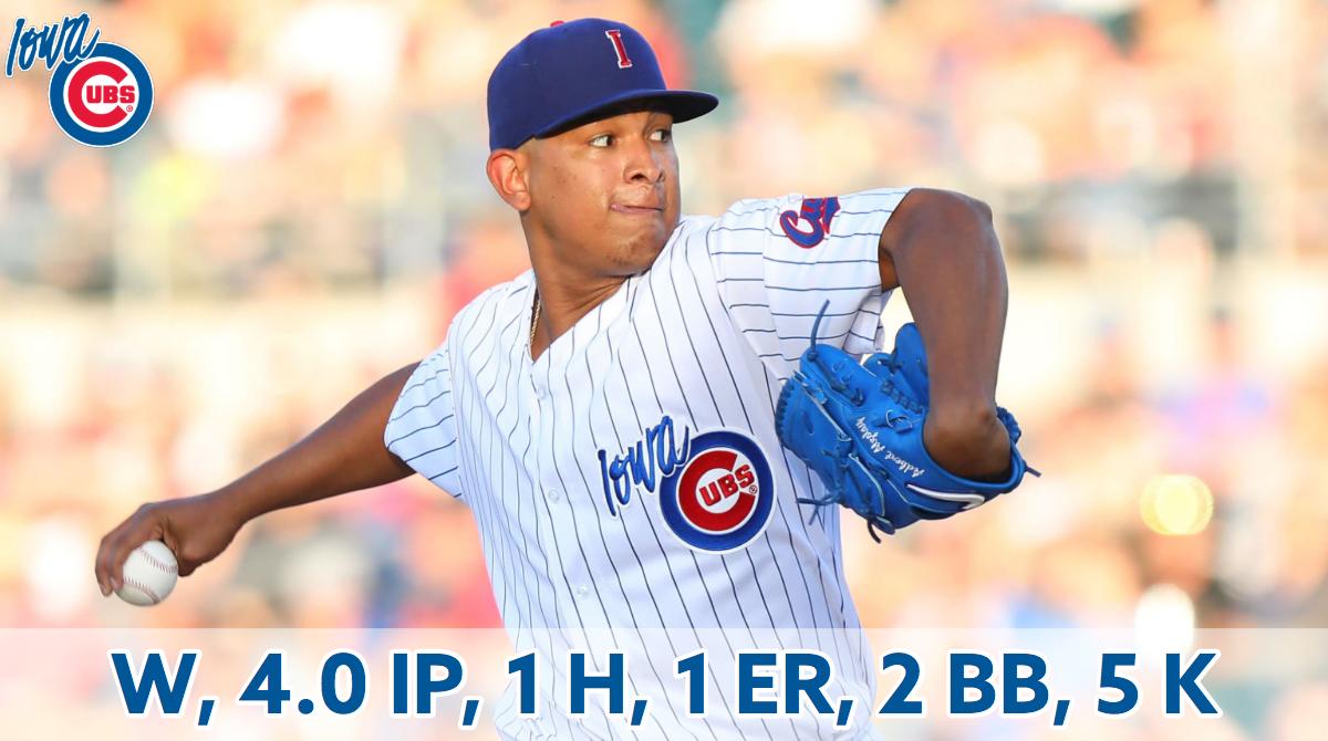 IowaCubs's tweet image. What an MLB debut for @adbert29 🔥🔥🔥 #HeIsGood #Cubs