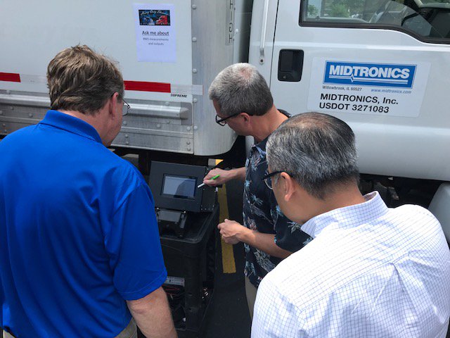 Midtronics's tweet photo. A long -- but fun -- work week! Our annual BBQ on Wednesday featured truck &amp; product displays (plus a scavenger hunt!) to showcase our heavy-duty diagnostic &amp; monitoring solutions. Thanks &amp; a toot of the horn to #TheHouseOfTrucks and @JX_TruckCenter for joining us for the day! https://t.co/LlZPjAfAc1