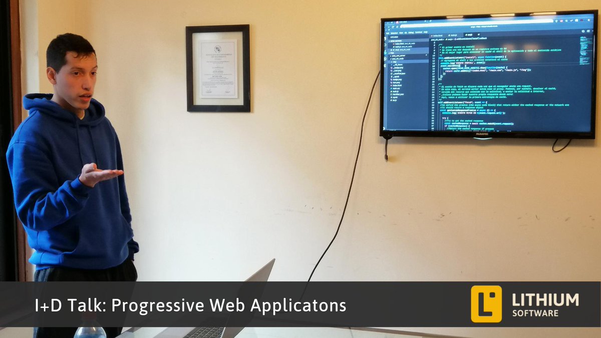 Today's talk was all about Progressive Web Apps! Michael presented his I+D Research findings, while Marcelo shared his opposing view on some of Mike's points. This is what great teams are made of! 

#researchproject #PWA #innovationprogram #devtalks #devteam