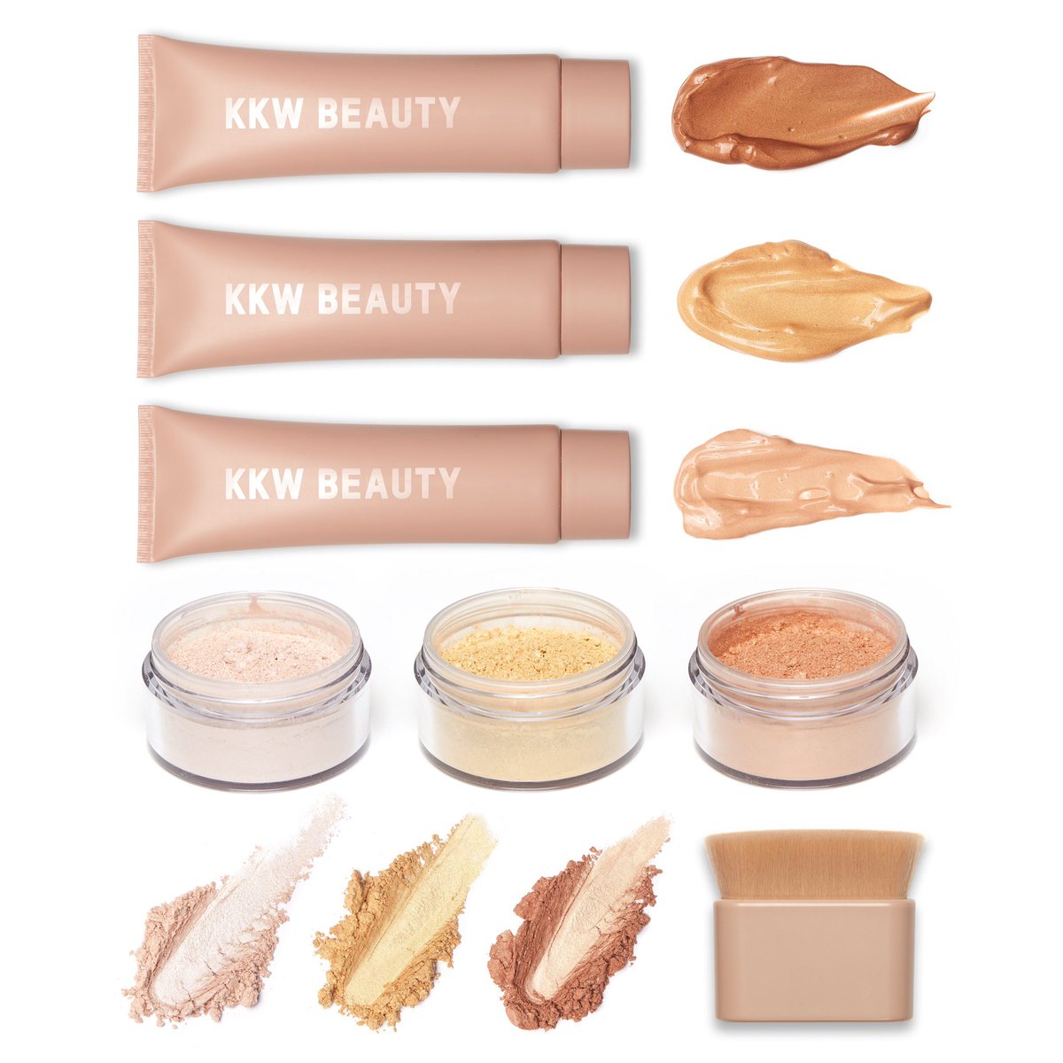 The Complete Body Shimmer &amp; Brush Collection is SOLD OUT! Shop these products individually at KKWBEAUTY.COM #KKWBEAUTY