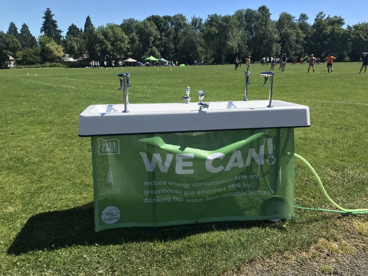 Solstice Favorite Things, Chapter 4: We love being able to provide these water stations at both field sites that the <a href="/cityofeugene/">City of Eugene</a> rents out. No line, full bottles for the whole weekend!