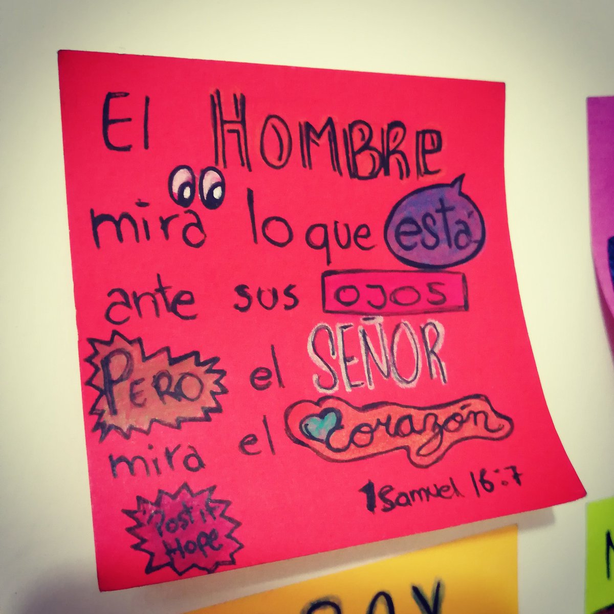postit_hope's tweet photo. 🙋🏻‍♂️👀☝🏼💓👀
1 Samuel 16:7
#DiosCapacita #Instrumento #MiraTuCorazon #RPSP #postithope #postit https://t.co/Sl8dE2GvcC