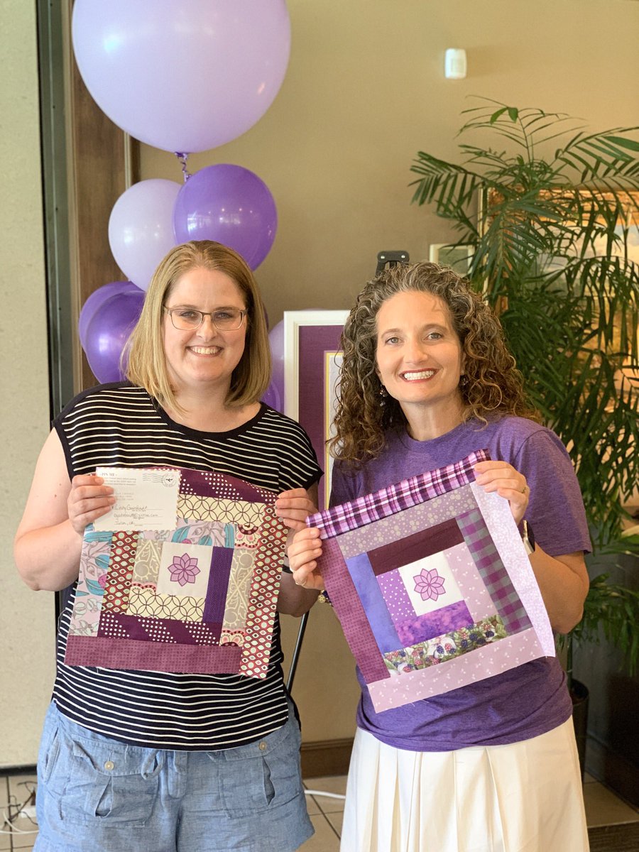 Quilt2ENDALZ's tweet photo. The only thing better than quilting is quilting with friends to #endalz 💜
Our #TLD2019 workshops are off to a fantastic start for #TheLongestDay today - these are just a few of the community blocks we’ve gotten back so far and we think they’re stunning! https://t.co/Nr2DcTPYXv