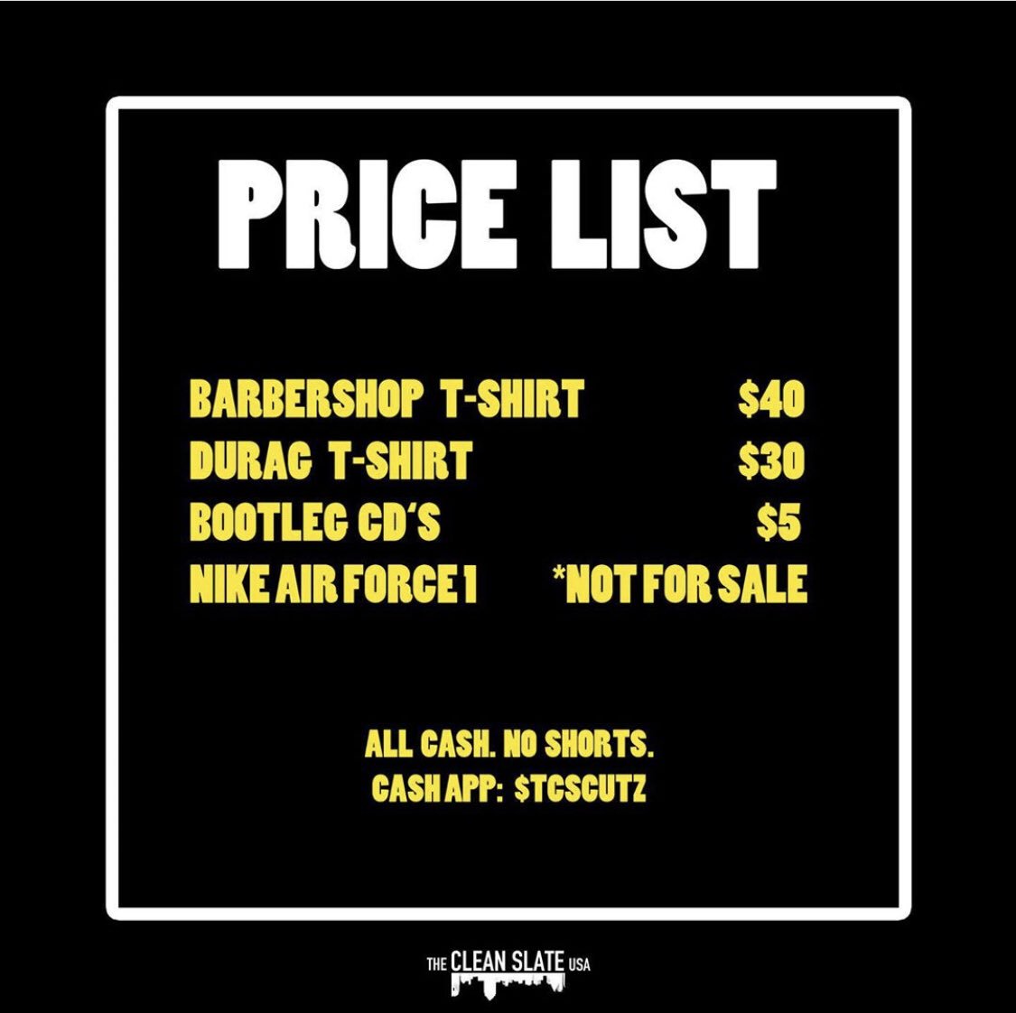 bronze_bombSHEL's tweet photo. The Clean Slate is one of my fav streetwear brands. It’s black owned + led. They do great grassroot collabs + tie in celeb alignment 👌🏽

They just dropped a fire ‘The Clean Slate Cutz’ collection paying homage to black barbershop culture 💈We stan #BlackDesigners 👇🏽 https://t.co/NJTjBLTdAL