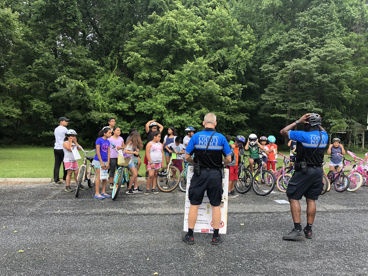 Thank you Mr. Jon and the <a href="/AACOPD/">Anne Arundel County Police Department</a> Bike Patrol for the bikes and teaching us more about bike safety!   Our first week of <a href="/Centro_de_Ayuda/">Centro de Ayuda / Center of Help</a> camp was a success!