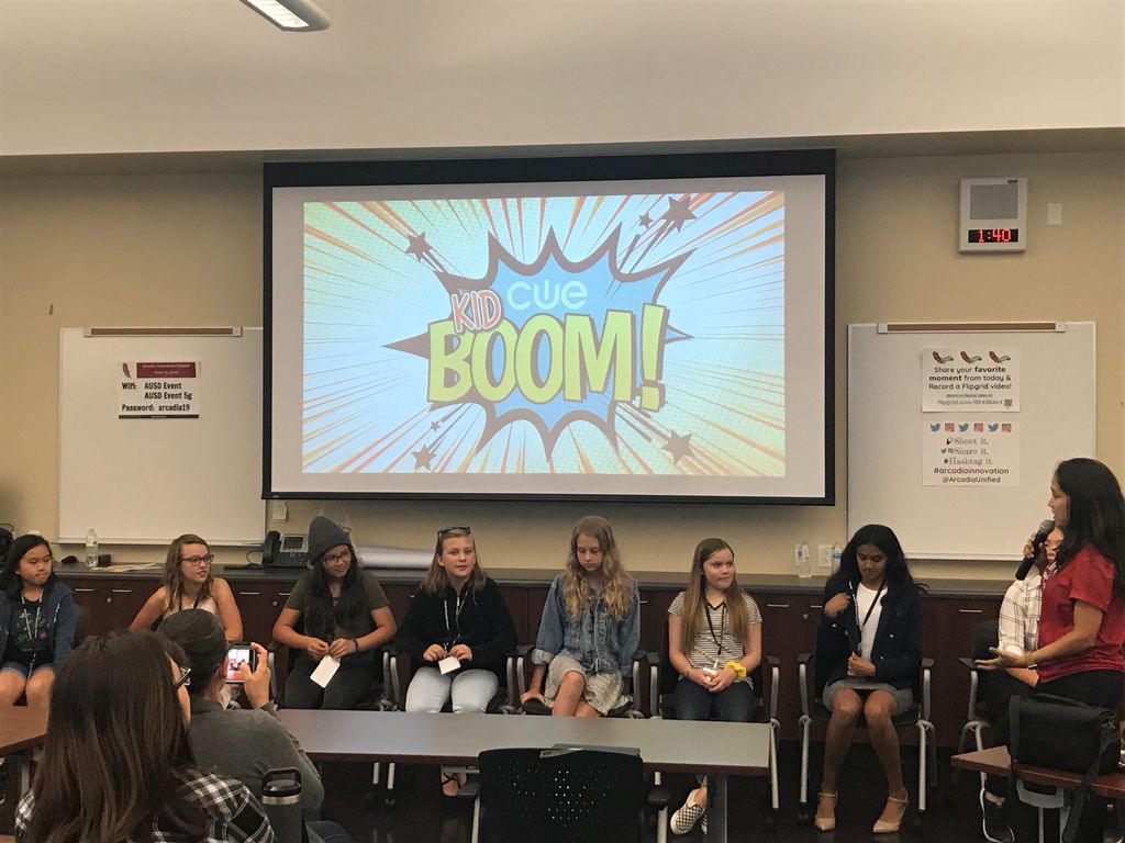 #arcadiainnovation Student voices matter! Cue Boom - Kids style! Heard a panel of students sharing about what's working and what's not with their schools. Powerful! @ArcadiaUnified