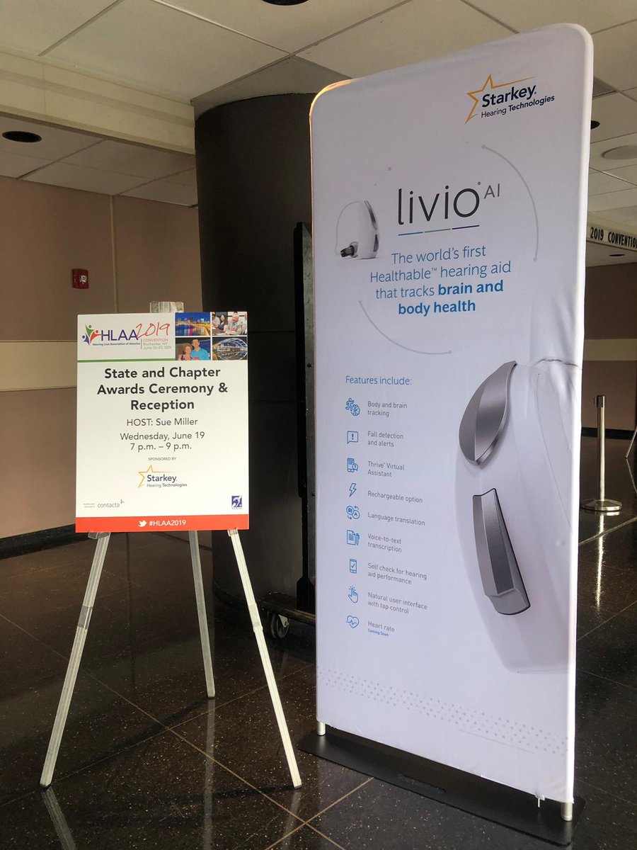 BrandonSawalich's tweet image. .@starkeyhearing is proud to partner with the @HLAA for their annual convention. #HLAA2019 is helping showcase the #innovation in our industry and providing education and support for those with #hearingloss.