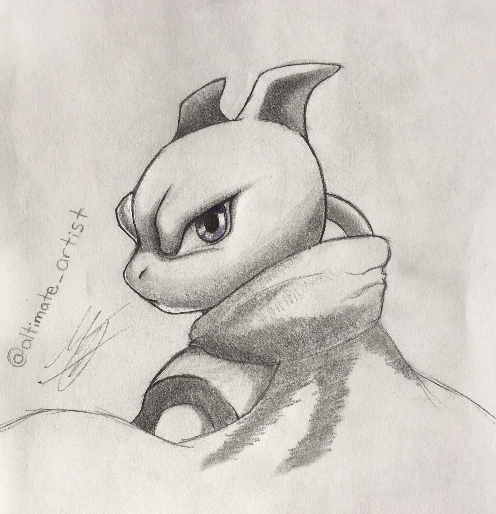 Mewtwo Drawing