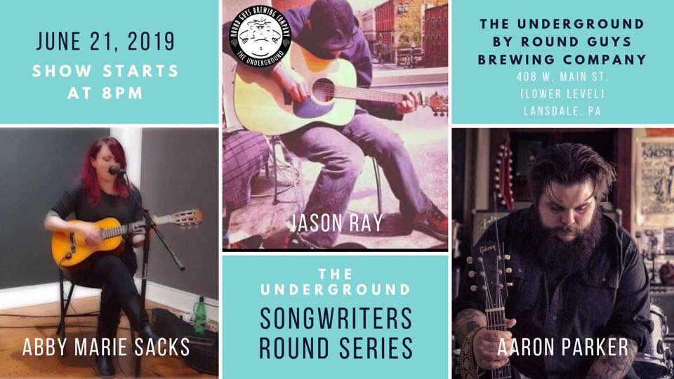 ‼️TONIGHT! #singersongwriter round at THE UNDERGROUND by @RoundGuysBrewer ‼️Show starts at 8pm #lansdalesfun #lansdalepa #concert #songwriter #craftbeer #beer #localmusic